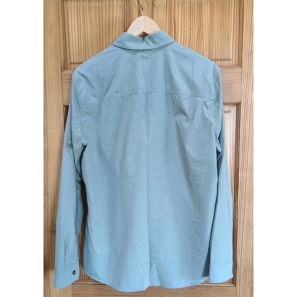 L L Bean Mens Shirt Olive Green Long Sleeve Sz M No Fly Zone Fishing Hiking $99 - Picture 9 of 16